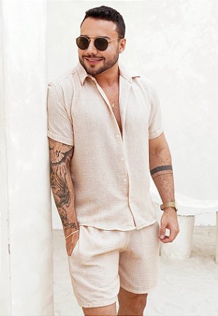 Conjunto Linho Areia