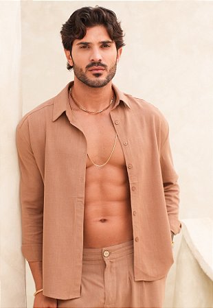 Camisa Linho Nude
