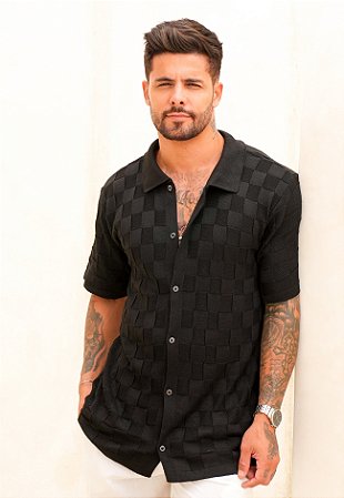 Camisa Tricot Preta