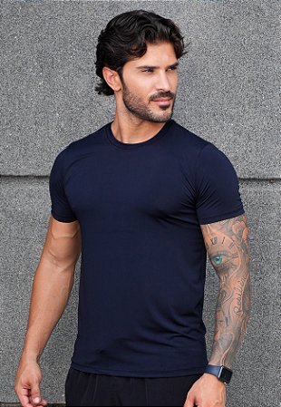 Camiseta Dry Fit Azul Marinho