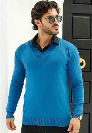 Suéter Gola V Azul