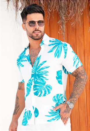 Camisa Viscolinho Estampada