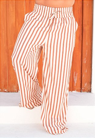 Calça Pantalona Listrada