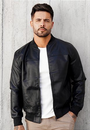 Jaqueta Couro Preta