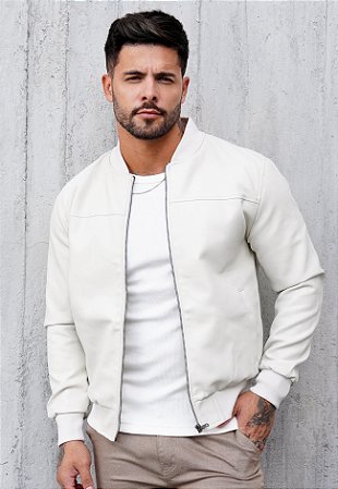 Jaqueta Couro Off White