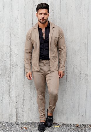 Conjunto Alfaiataria (Blazer + Calça) Nude