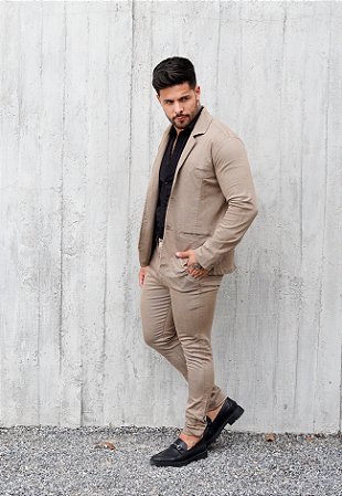 Conjunto Alfaiataria (Blazer + Calça) Nude