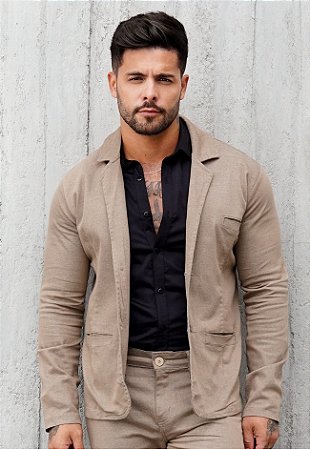 Blazer Alfaiataria Nude