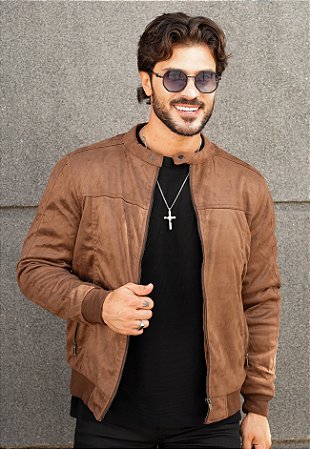 Jaqueta Suede Marrom