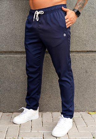 Calça Tactel Azul Marinho