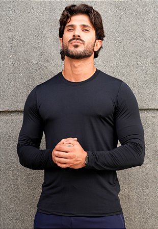 Blusa Manga Longa Preta