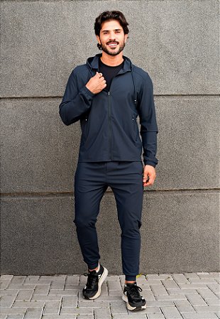 Conjunto Dry Fit Azul Petróleo