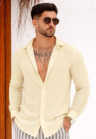 Camisa Duna Manga Longa Amarelo Bebê