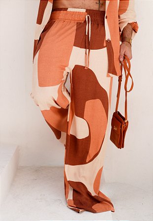 Calça Viscolinho Estampada