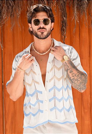 Camisa Tricot Modal Estampada