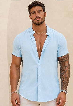 Camisa Duna Gola Padre Azul Bebê
