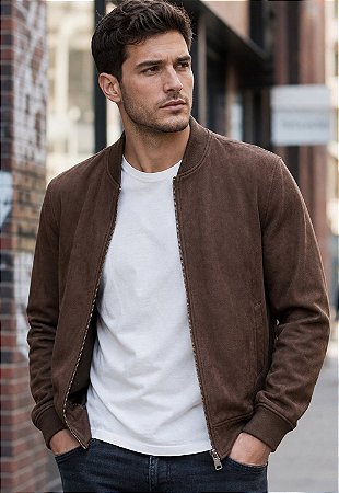 Jaqueta Suede Marrom