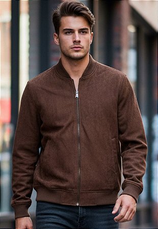 Jaqueta Suede Marrom