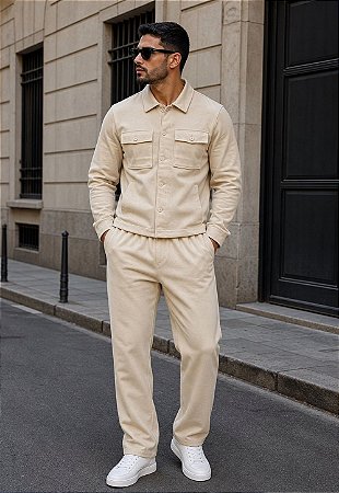 Conjunto Texturizado Off White