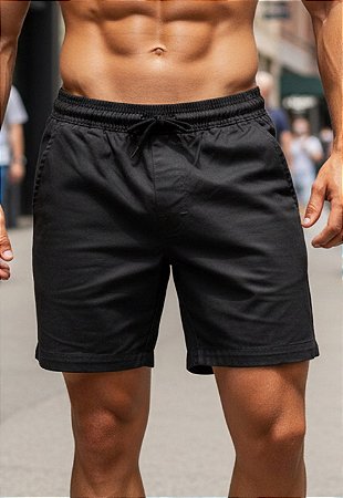 Shorts Sarja Preto