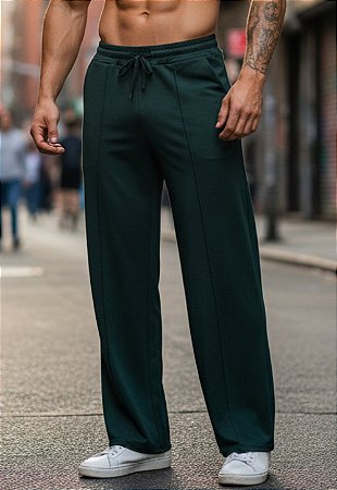 Calça Moletinho Verde Petróleo