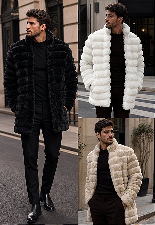 Casaco Puffer Pelo
