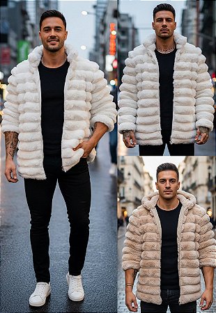 Casaco Puffer Pelo