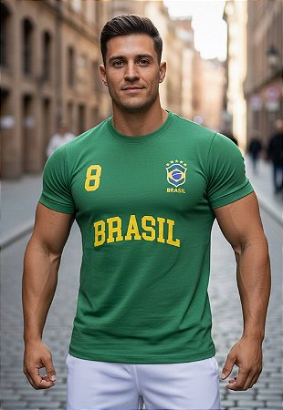 Camiseta Algodão Brasil