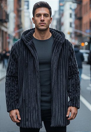Casaco Pelo C/ Capuz Alpine