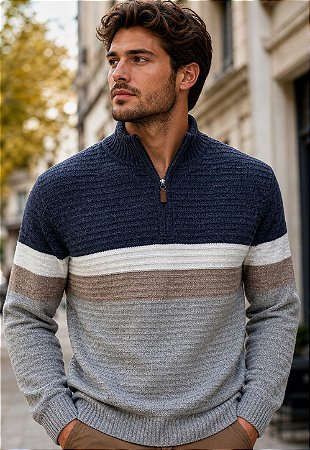 Suéter Tricot Gola Alta Versatile