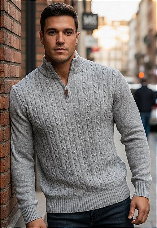 Suéter Tricot Gola Alta Elegance