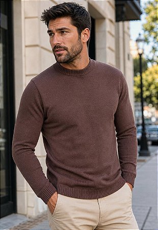 Suéter Tricot Gola Alta