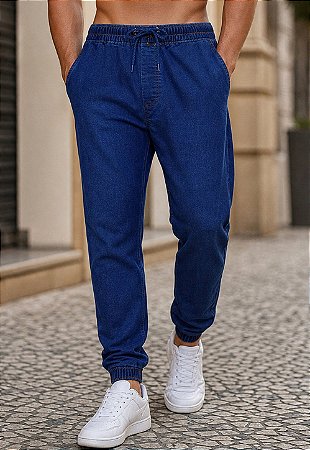 Calça Jeans Jogger