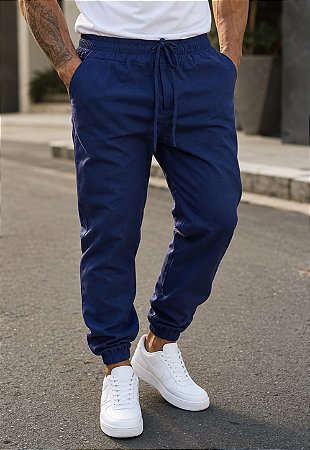 Calça Jogger Linho