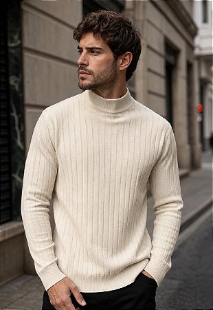 Suéter gola Alta Tricot