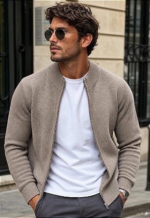 Suéter Tricot C/ Zíper Milan