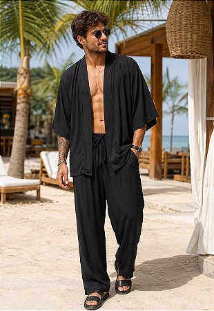 Conjunto Kimono + Calça