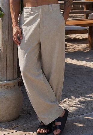 Calça Wide Linho Breeze
