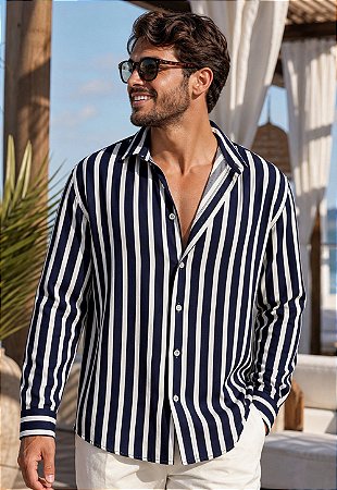 Camisa Viscolinho Wave