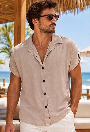 Camisa Viscolinho Caribe