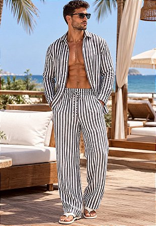 Conjunto Listrado Duna Aruba