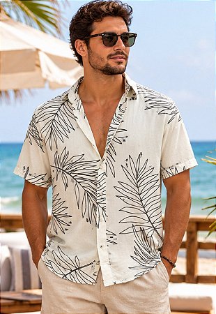 Camisa Viscose Estampada