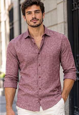 Camisa Linho Manga Longa Urban
