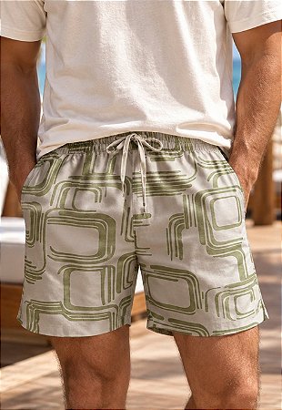 Shorts Estampado Oriente
