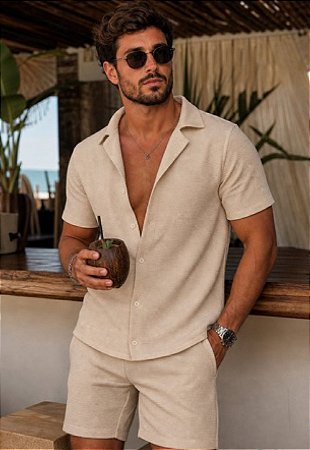 Conjunto Polo Texturizado Noronha