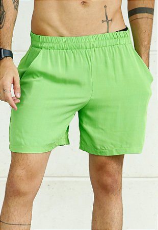 Shorts Viscolinho Verde Limão