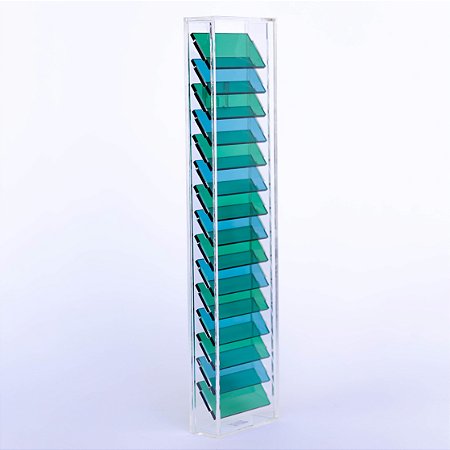 Quadro Tira Fusões verde / azul