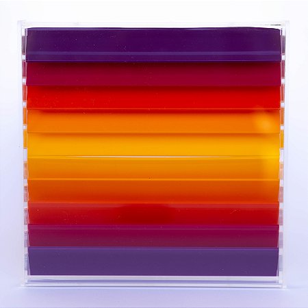 Quadro Degradê tons quentes