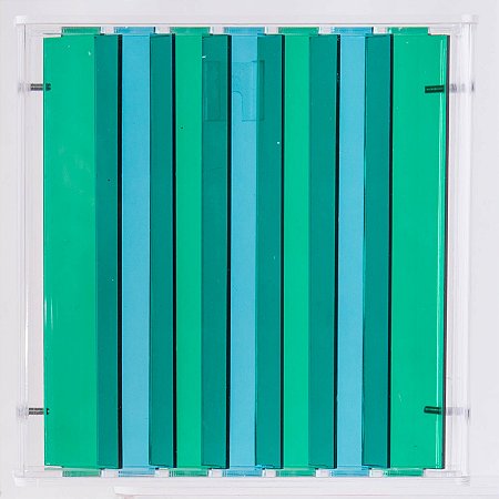 Quadro Fusões verde/azul