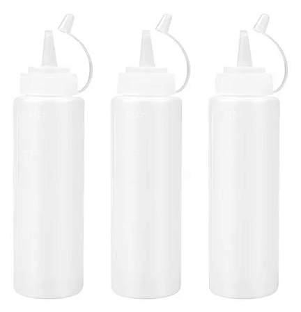 Kit 3 Bisnagas Flexível Profissional 360ml